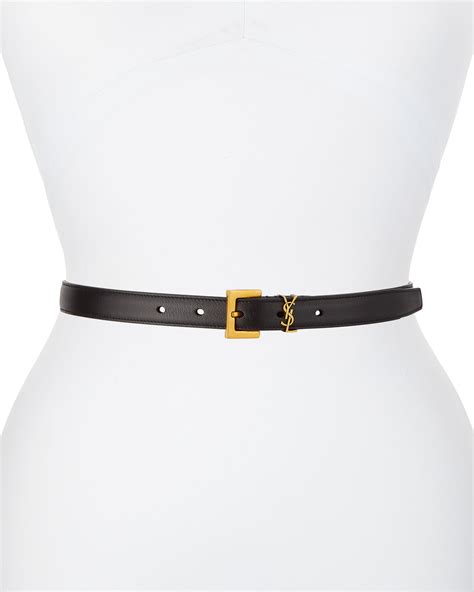 ysl belt buckle replica|ysl monogram leather belt.